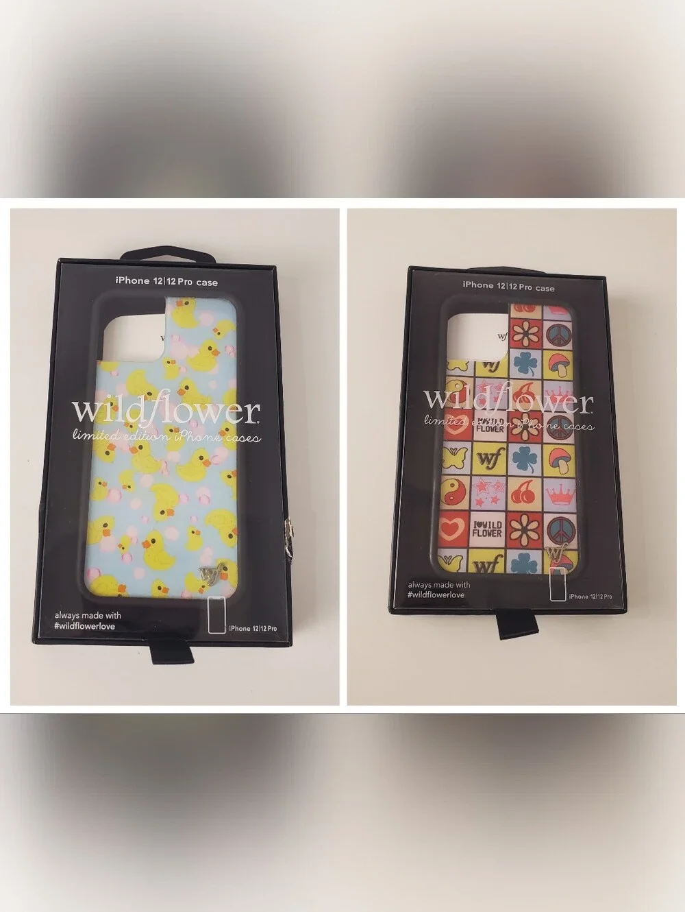 Wildflower What The Duck iPhone  12/12 Pro Case & Wildflower Lucky Bundle